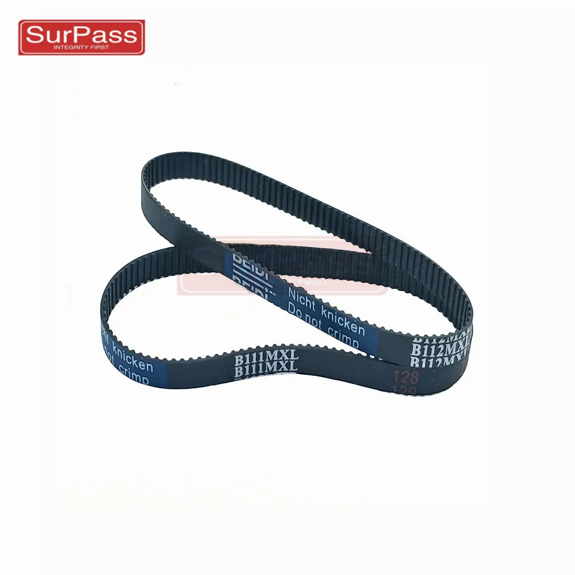 Trapezoidal Tooth B40 To B65 MXL Timing Belt Length LP=81.28mm To 132.08mm Width 5/6/8/10/12.7mm High Torque Toothed Belt