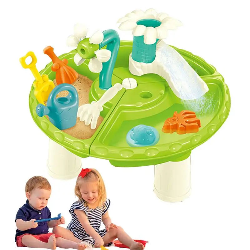 

Toddler Water Table 13PCS Outdoor Activity Table Set Summer Water Table Toy For Kids Showers Pond Table Kids Play Sandbox Beach