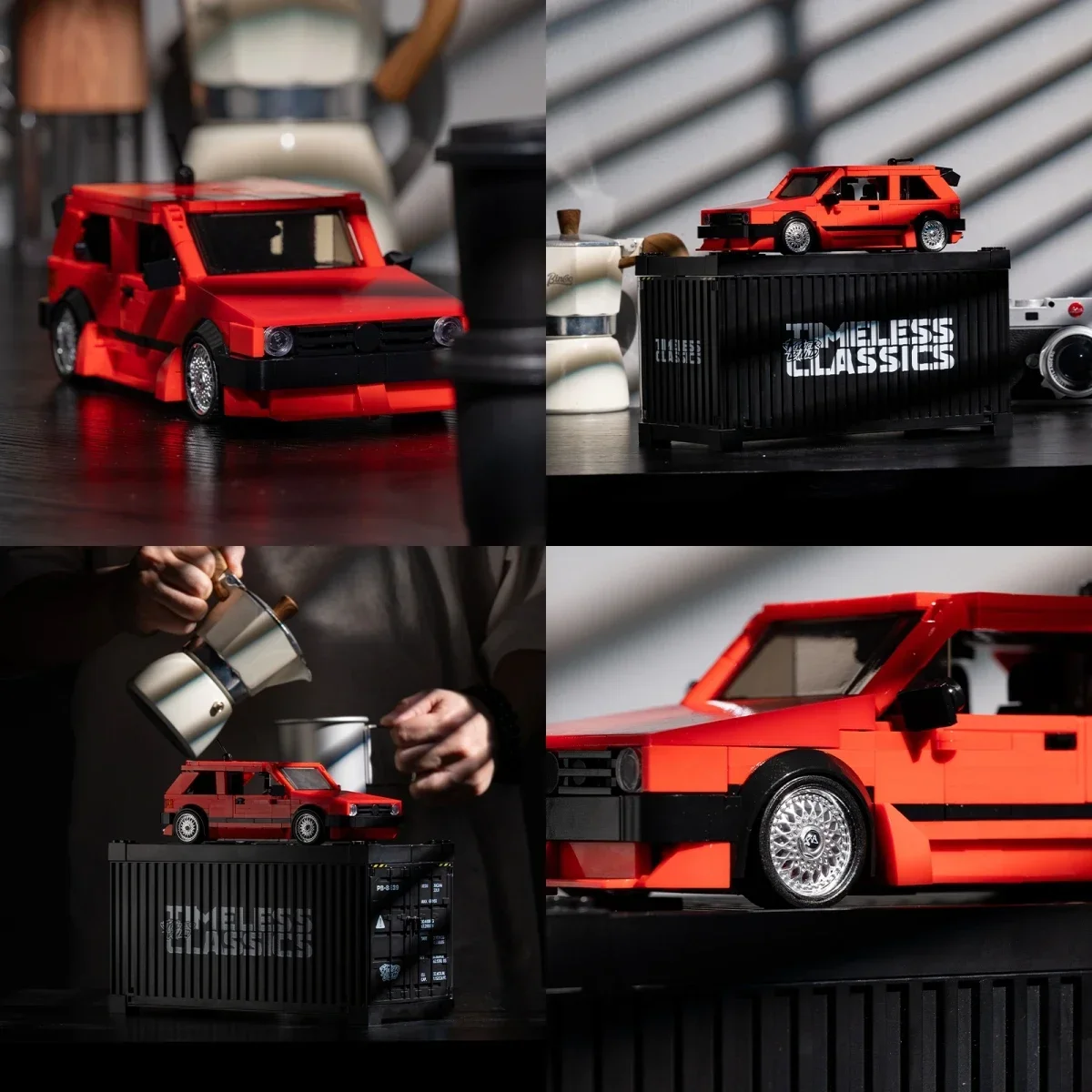 Kit modello di auto MK2 da 479 pezzi - Blocchi di costruzione MOC ad alta tecnologia, collezione di veicoli veloci fai-da-te per bambini/adulti (regalo di compleanno/no Natale)