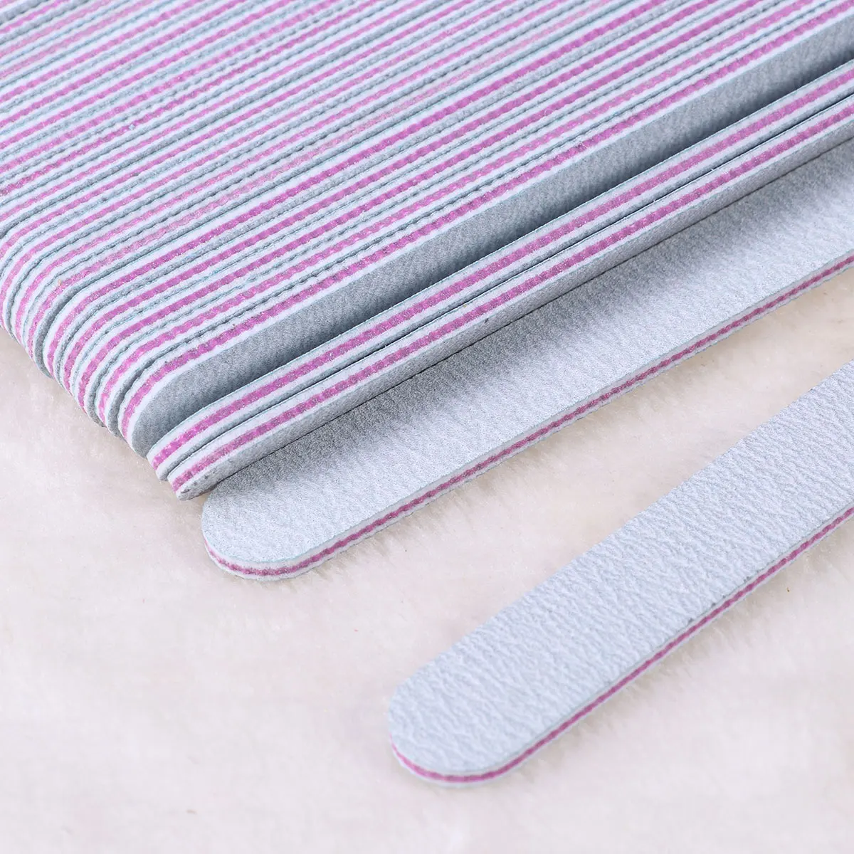 

25Pcs Sandpaper NailFiles DoubleSided Buffer Frosted Polished Strips Women Kiss Manicure Salon Use NailArt Learner Natural False