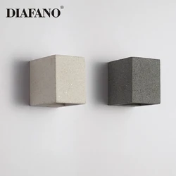 Industrial Cement Wall Lamp G9 Creative Concrete Balcony Wall Sconce Syrian Decorative Aisle Hotel Bedroom Kitchen Lighting 220V