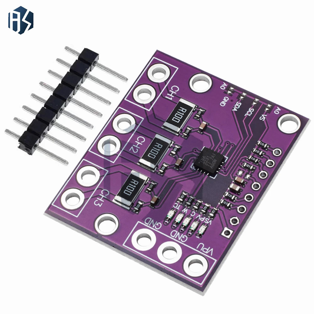 INA3221 Triple-Channel Module, High-Side Measurement, Shunt and Bus Voltage Monitor with I 2C- and SMBUS-Compatible Interface I