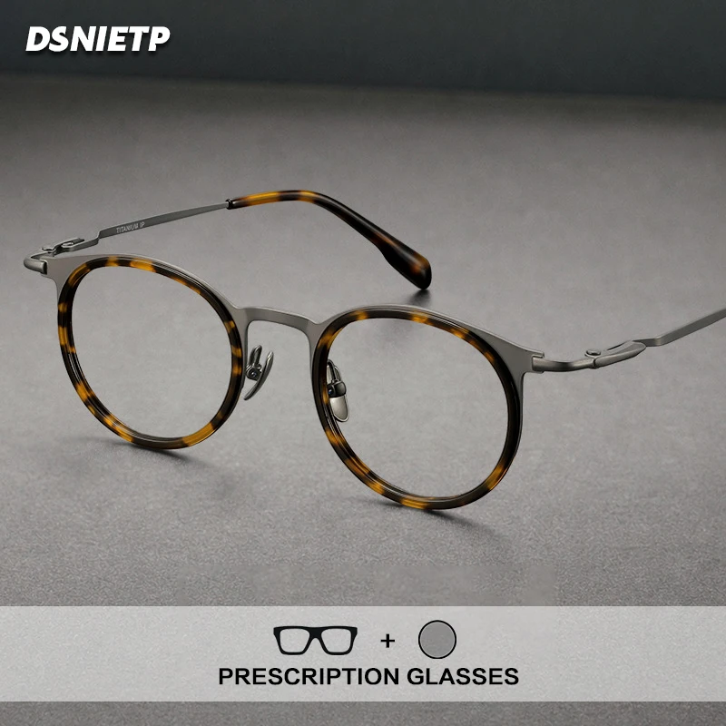 

Dsnietp Vintage Reading Glasses Men Ultra Light Progressive Photochromic Myopia Anti Blue Light Prescription Glasses Eyewear