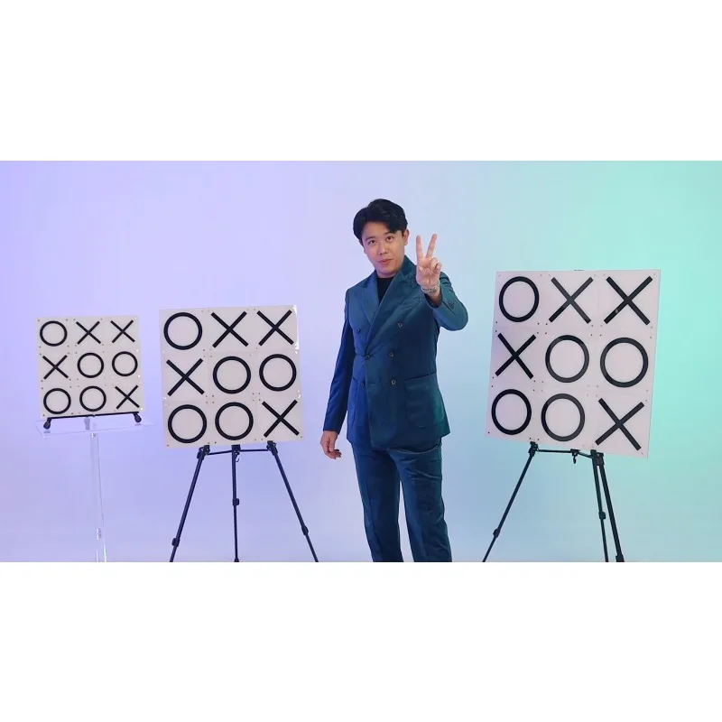 Tic Tac Toe Pro 2 by Bond Lee Prediction Large Size Stage Magic Tricks Magician Illusion Gimmick Prop Mentalism Funny Game Magia