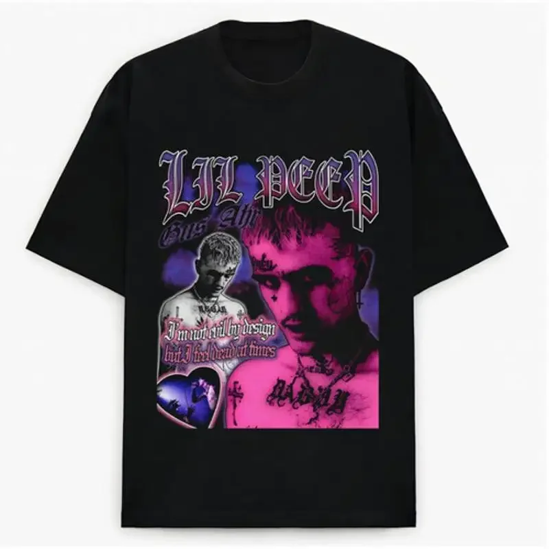 Art Lil Peep T Shirt New Short Sleeve Hot Gift Halloween