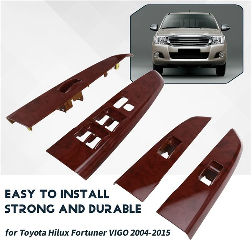 4Pcs/Set Car Window Lift Switch Cover 74231-0K170 for Toyota Hilux New Arrivals in Stock