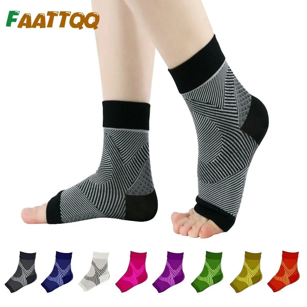 

1Pair Plantar Fasciitis Compression Socks for Women Men, Ankle Compression Sleeve, Ankle Brace - Arch Support & Heel Pain Relief