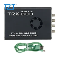 TZT TRX-DUO 10KHz-60MHz Odbiornik SDR Radio SDR 16-bitowy ADC 2TX i 2RX DDC i DUC Radio definiowane programowo