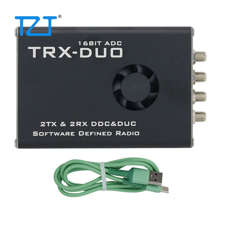 TZT TRX-DUO 10KHz-60MHz SDR Receiver SDR Radio 16Bit ADC 2TX & 2RX DDC & DUC Software Defined Radio