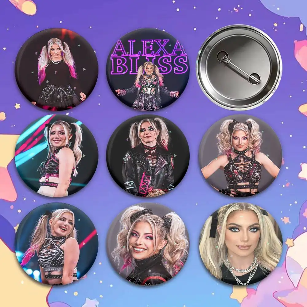 A-Alexa Bliss  Brooches Cartoon Badge Pins Backpack Hat Accessories Friend Gift