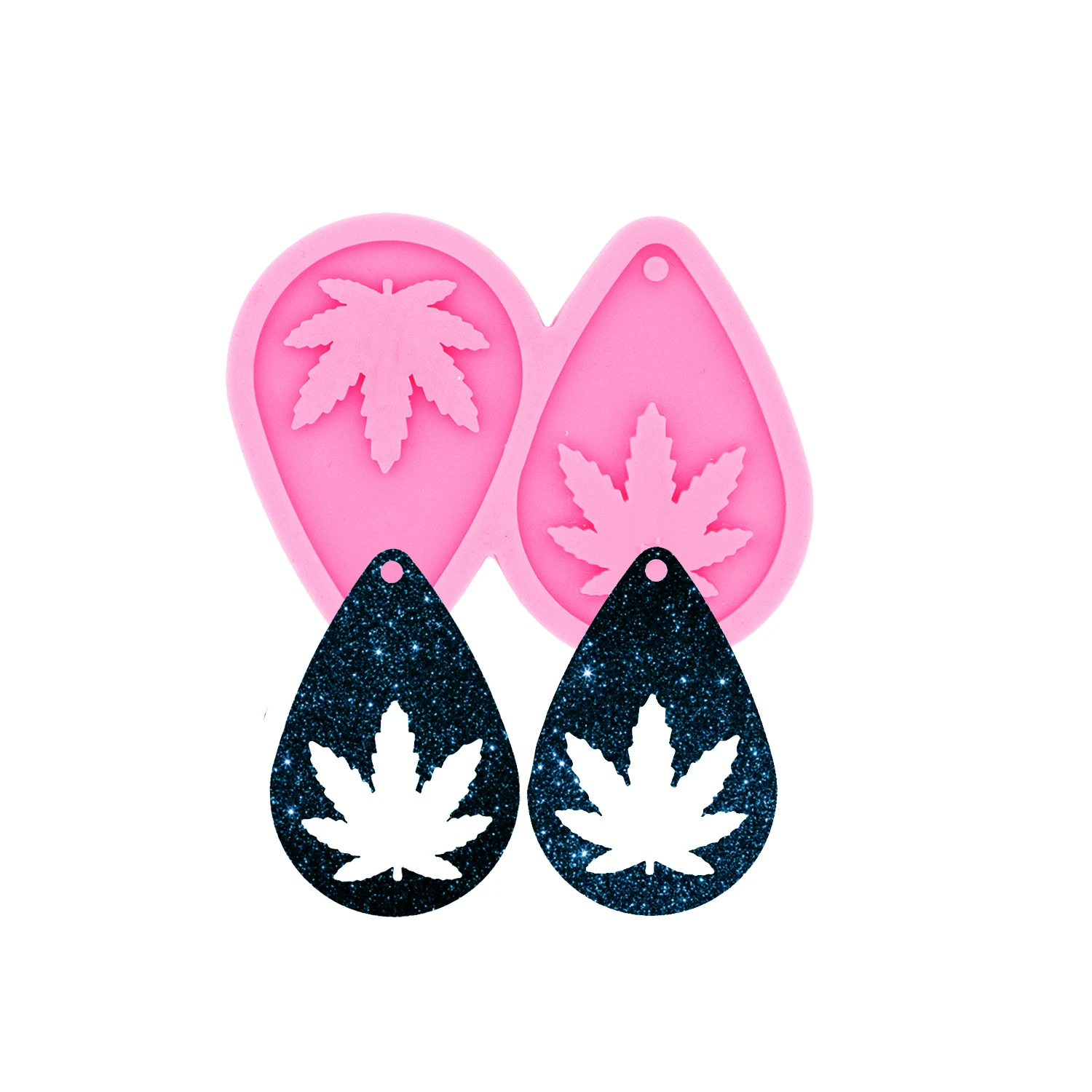 Epoxy Resin Jewelry Mouse Molds DIY  Earring Silicone Fishtail Mold Charms Pendant Mould Creative Jewelry Craft