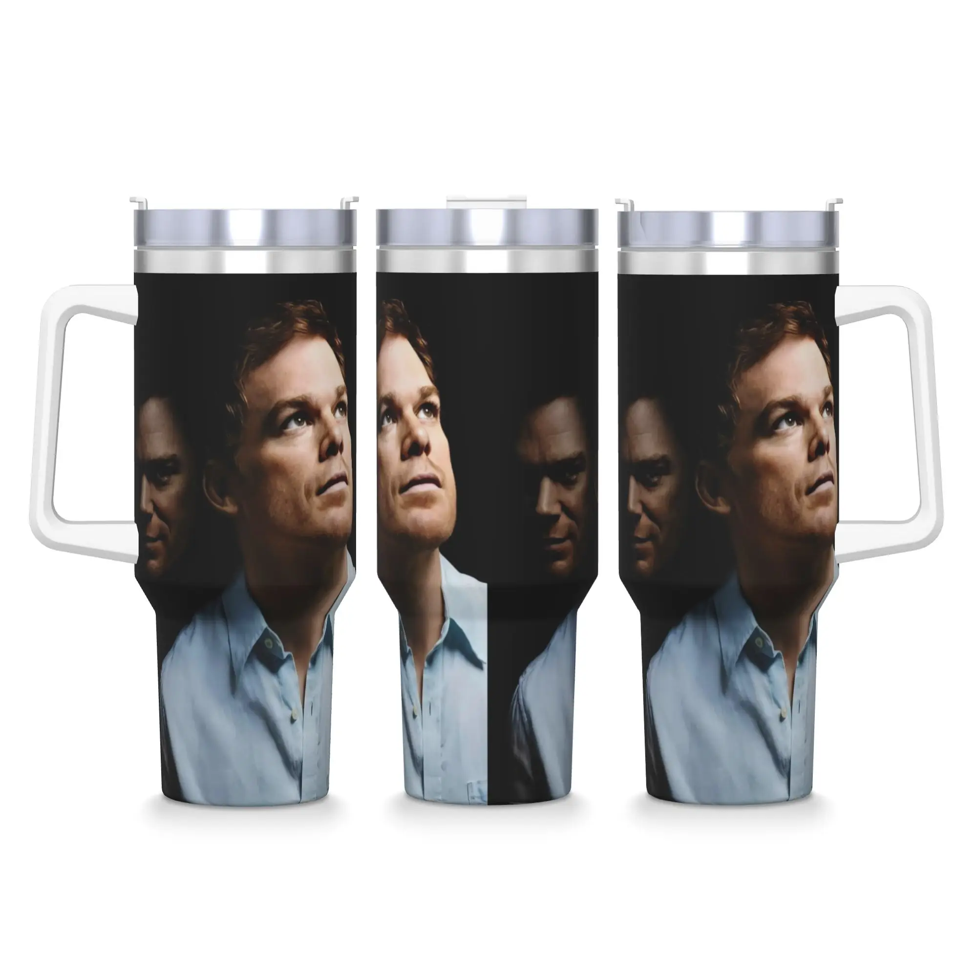 

Dexter TV Show Stainless Steel Tumbler Camping Mugs Cup Large Coffee Mug Insulated Cold Drink Milk Tea Water Bottle