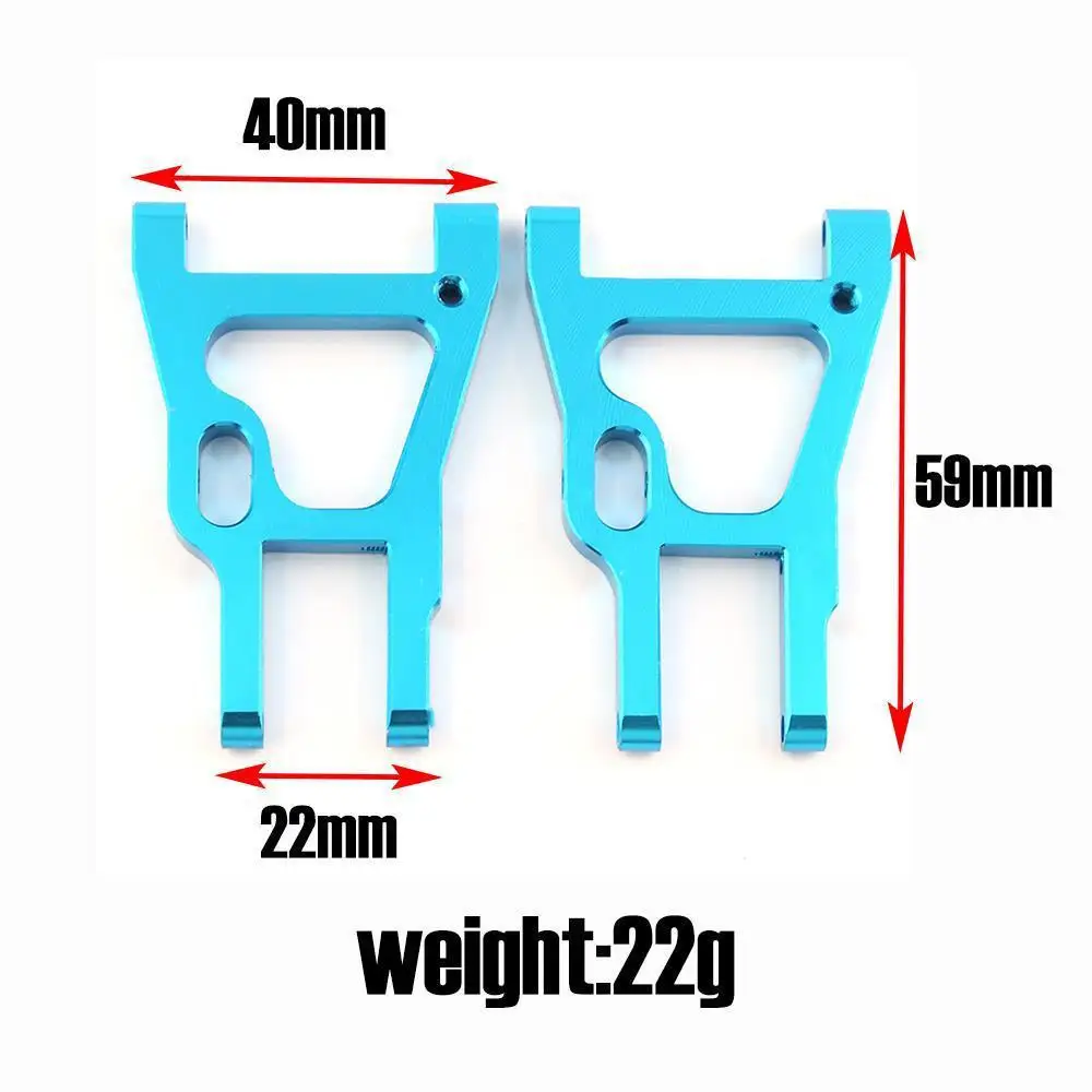 Metal Front Lower Suspension Arm 102019 02008 02161 for HSP 94123 94103 1/10 RC Car Upgrade Parts Accessories