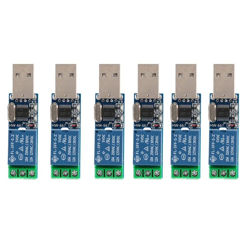 

A88E-6X LCUS - Type 1 USB Relay Module USB Intelligent Switch Control