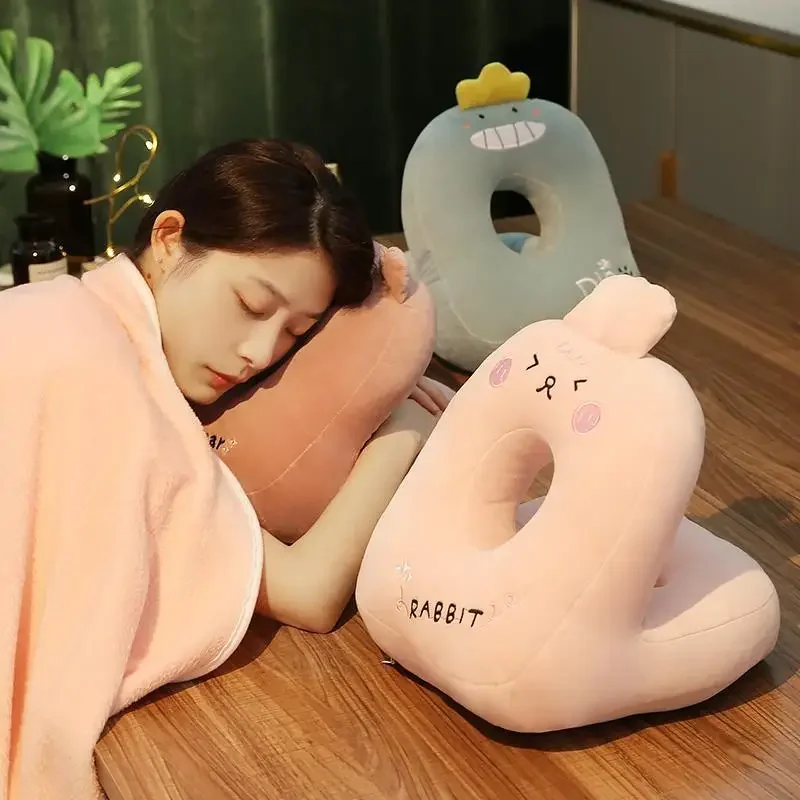 Dormitory Must-have Nap Pillow, Ear Protection Sleeping Pillow for Students & Adults, Face Down Rest Cushion