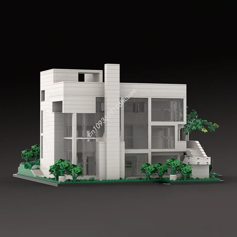 2859pcs MOC Smith Huis Richard Meier Gemodulared Model Bouwstenen Architectuur DIY Kerstcadeaus Idee Speelgoed Onderwijs Baksteen