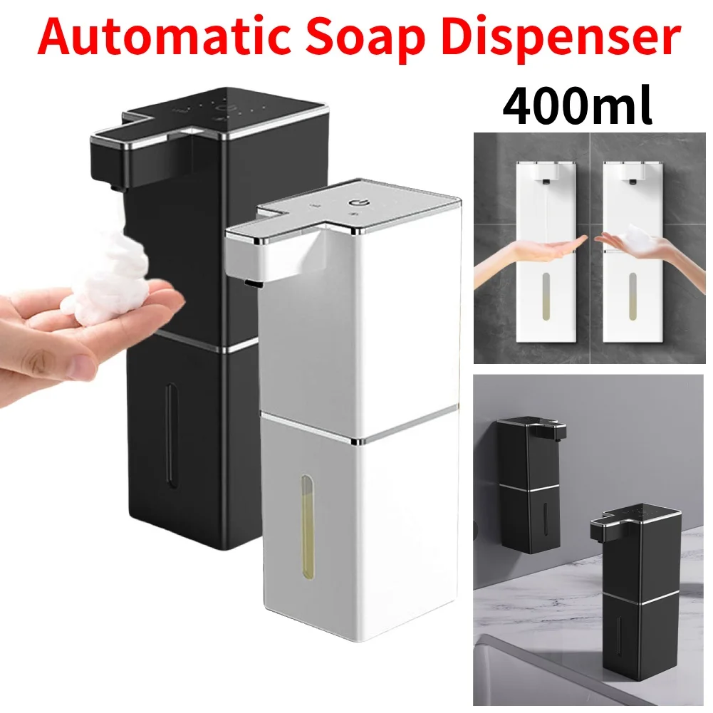 

New Automatic Soap Dispenser 400ml Touchless Infrared Sensor Standing Wall Mount Hand Washing Machine 4Level Bathroom Accessorie