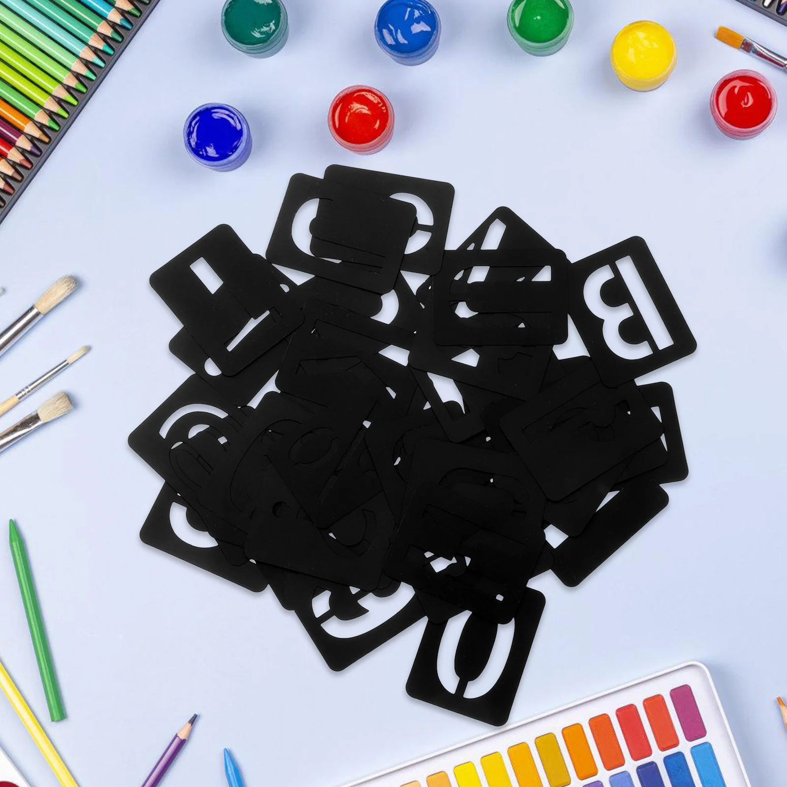 42 stuks alfanumerieke spuitbord graffiti stencils kunst holle schilderij sjabloon meubels cursieve letters diy kalligrafie