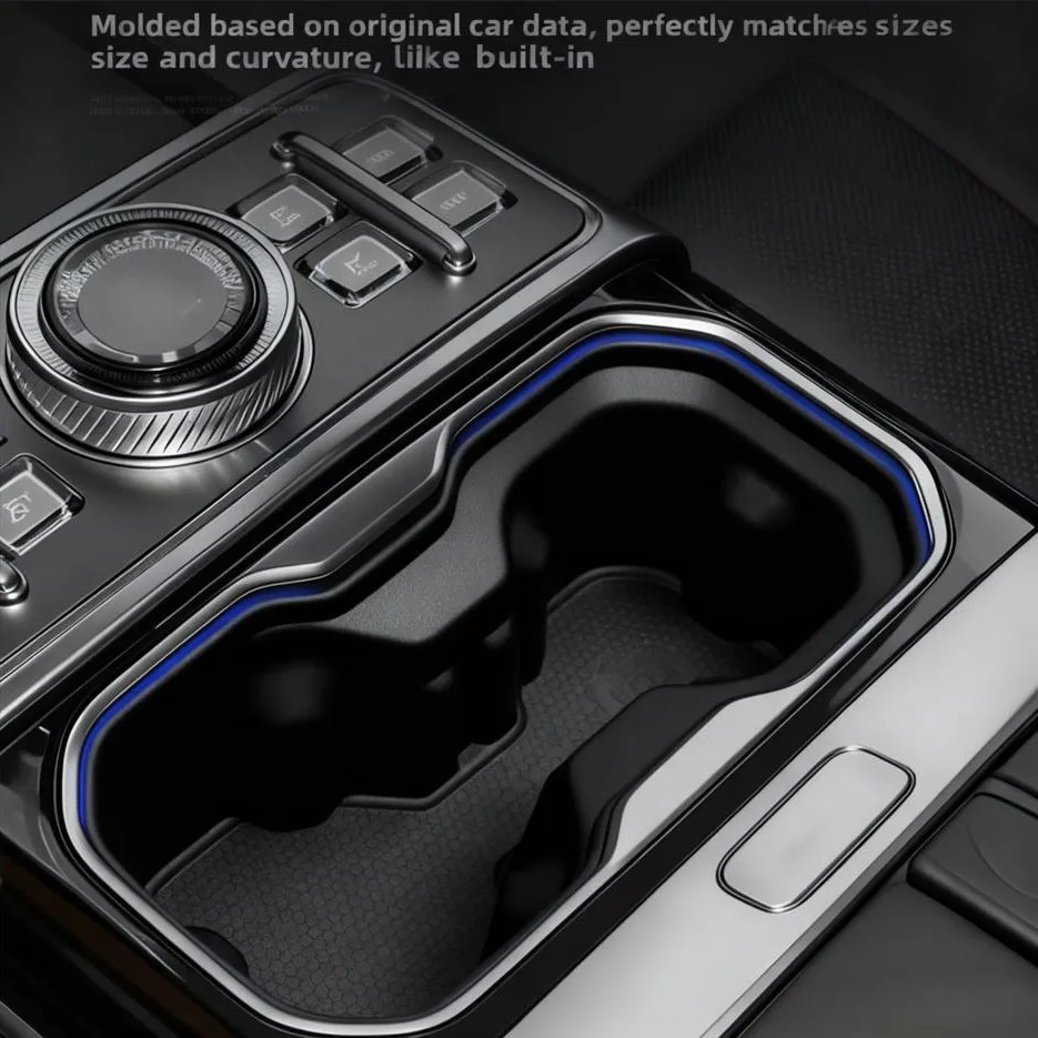 

Водонепроницаемый держатель для чашки из ТПЭ для JETOUR для G700 202, центральная консоль, противоскользящие, не проливающиеся, модификационные детали автомобиля, черные