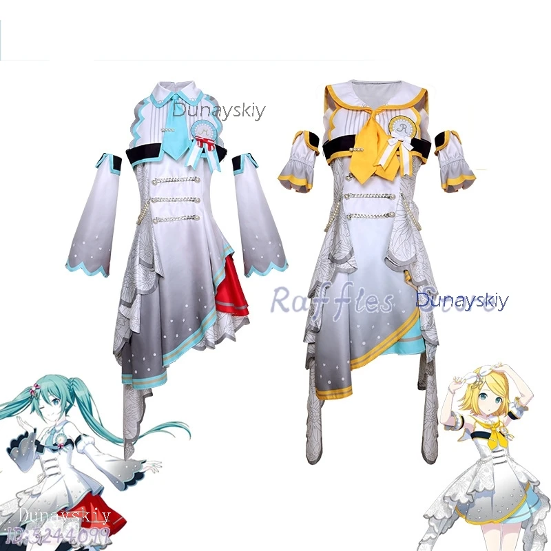 Anime Game Project Sekai Colorful Stage Cosplay Dive Mikuo Rin Halloween Costumes Uniform Wig Dress Cosplay Lolita Outfit 2024