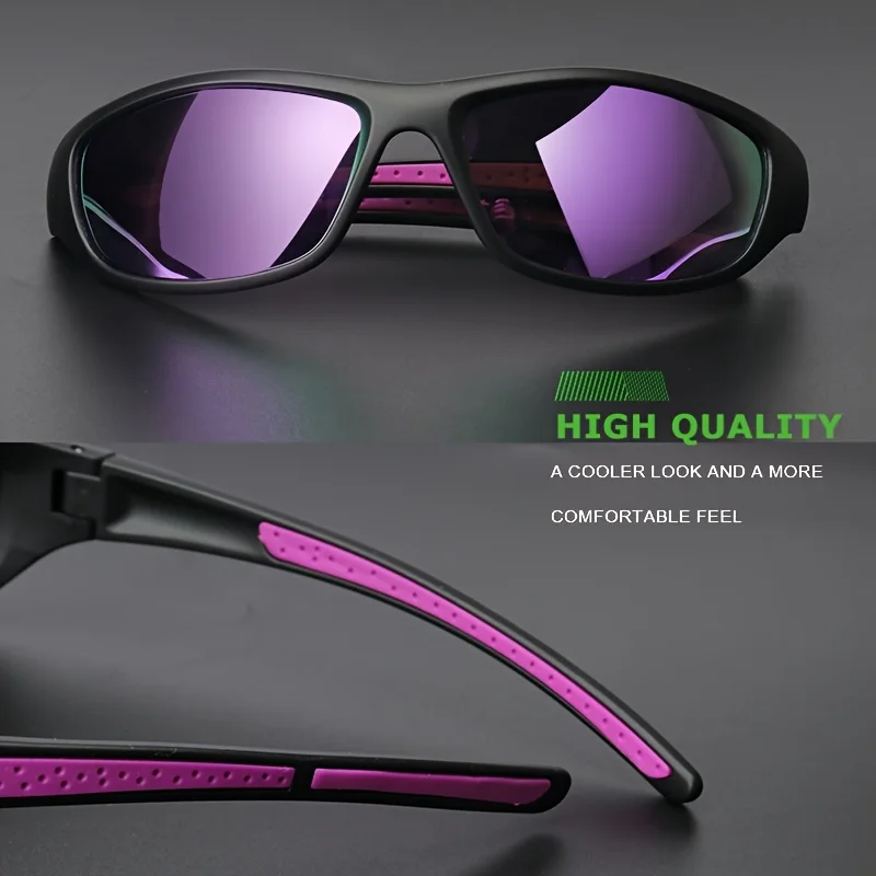 1/3PCS Polarized Sports Sunglasses Set High-Quality Photochromic Wraparound Lenses for Cycling Fishing Driving Night Vision, UV image 5