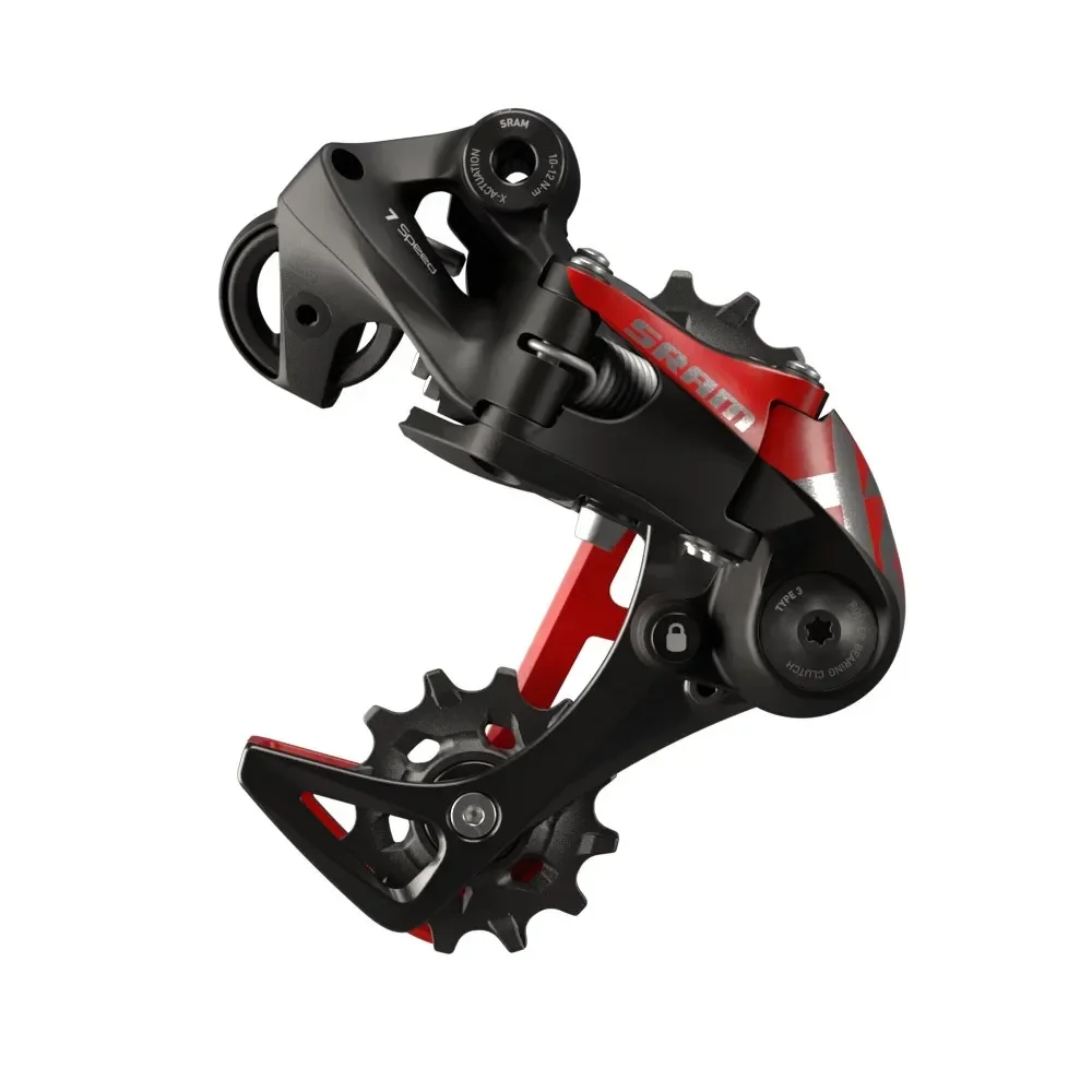 SRAM X01 DH X-HORIZON Rear Derailleur Large upper pulley offset automatically adjusts chain gap