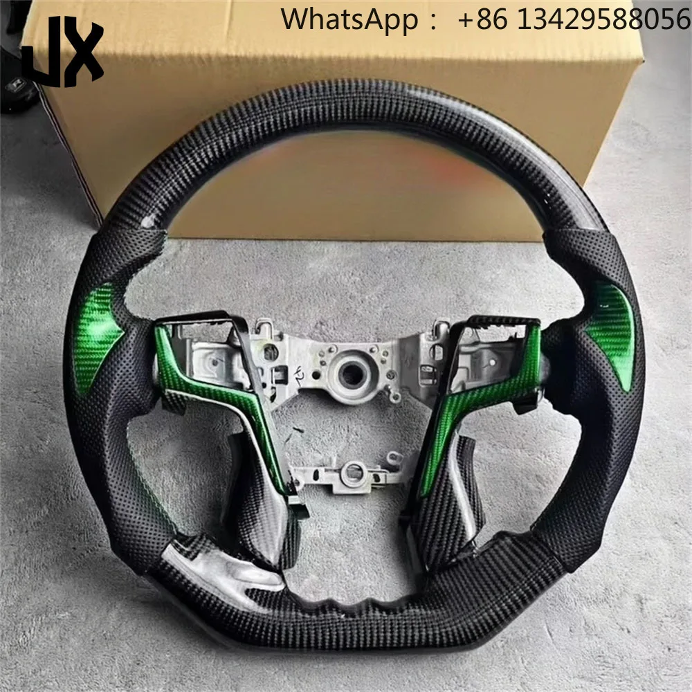 Sports Leather Steering Wheel Car Accessories for Toyota 14th Gen Crown Modified Carbon Fiber Steering Wheel Steering Wheel