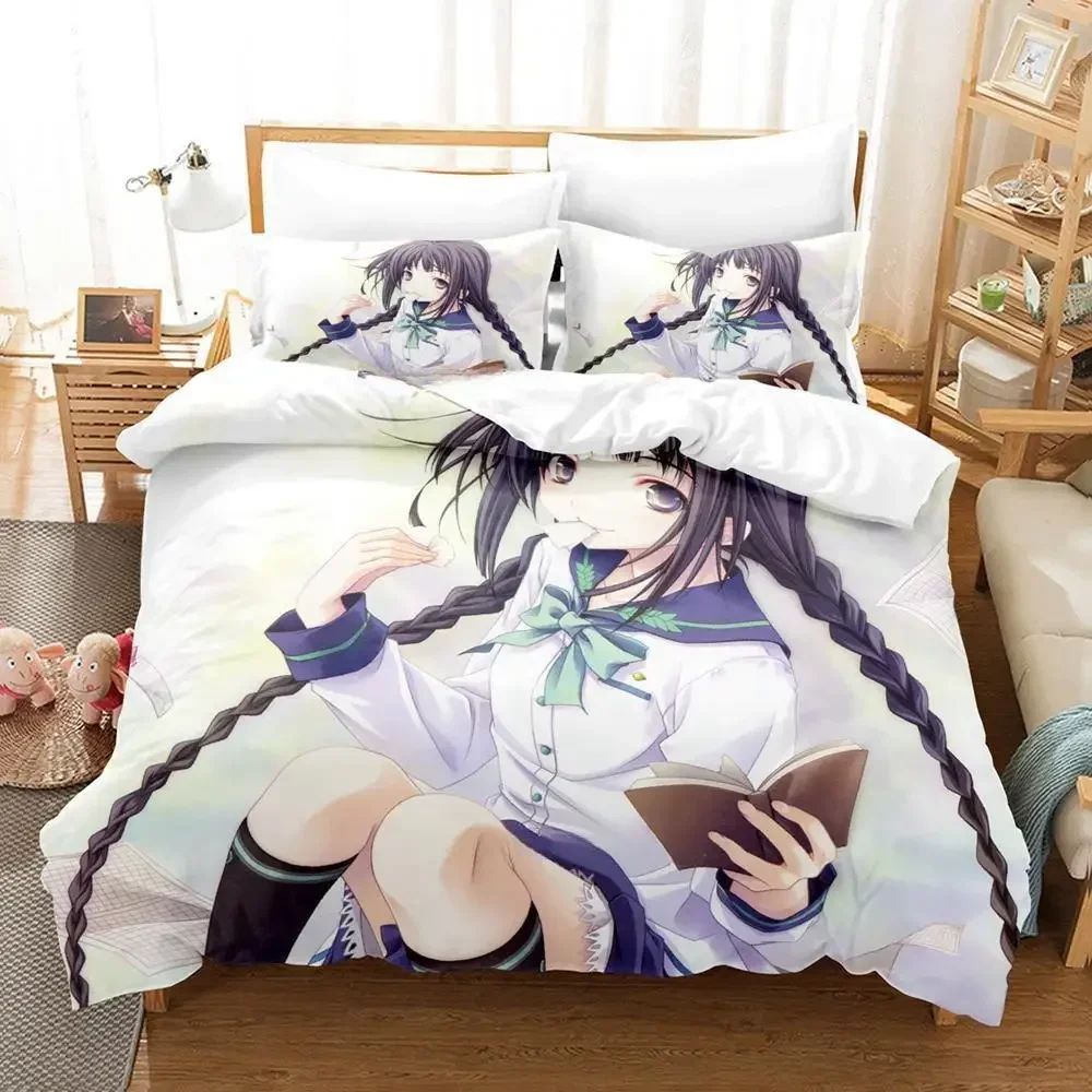 

New Anime Film Book Girl Bungaku Shoujo Bedding Set Single Twin Full Queen King Size Bed Set Adult Kid Bedroom Duvet cover Sets