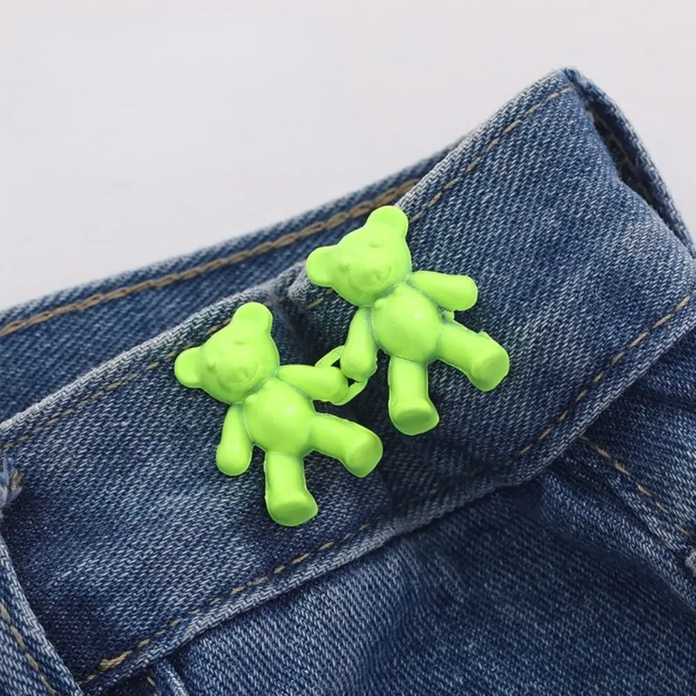 

2Pcs Detachable Seamless Retract Waist Skirt Pant Jeans Waist Tighten Clip Waist Button Waist Pin Buckle Clothing Accessories