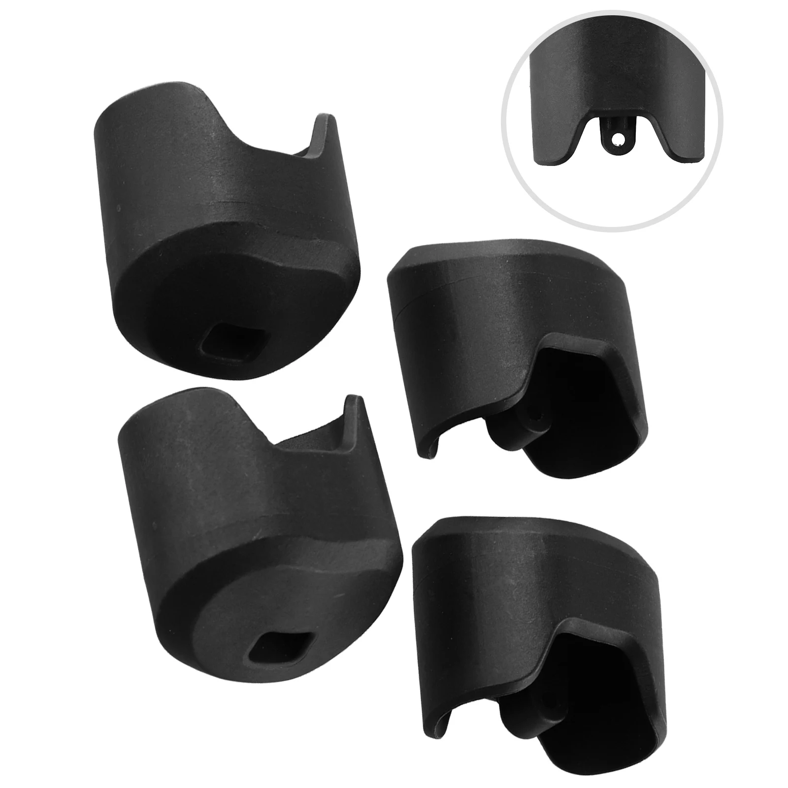 /4pcs /N074647 /Miter Saw Foot Rubber Pad Replacement Stand Feet For DWX723 DWX724 Table Saw Leg Stand Accessories Black Plastic