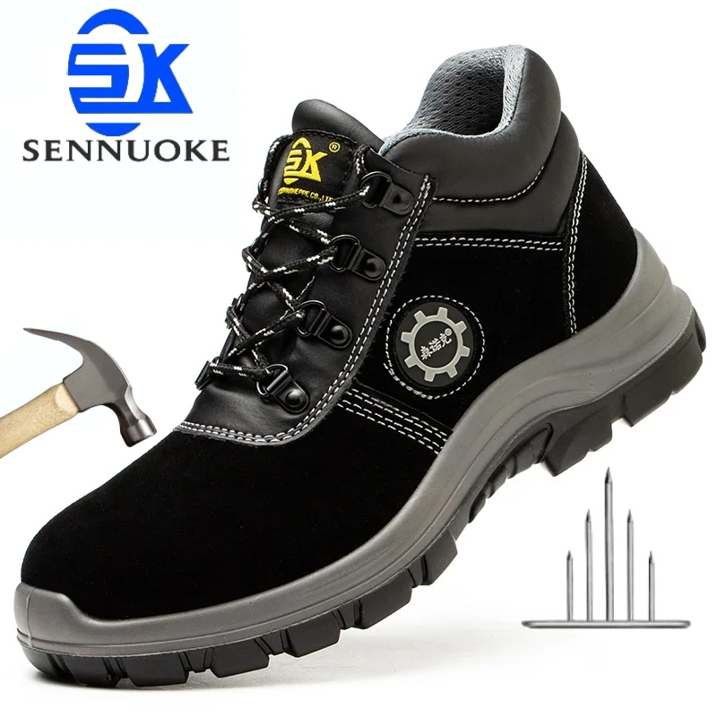 Safety Shoes Lightweight Winter Boots Work Wear Free Shipping Industrial Boots Man Protection for the FeetSmash-Proof Waterproof
