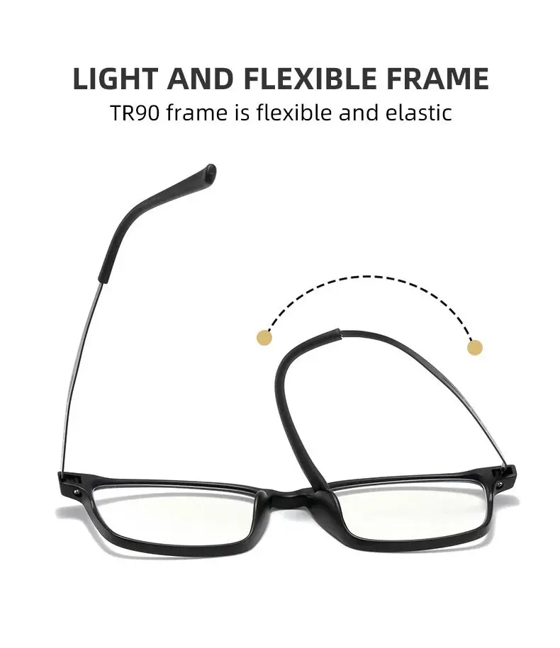 2026 Ultraleichte TR90 Multifokale Gleitsichtbrille für Männer und Frauen Anti-Blaulicht Alterssichtbrille 1,0 - 4,0 – Detail 7