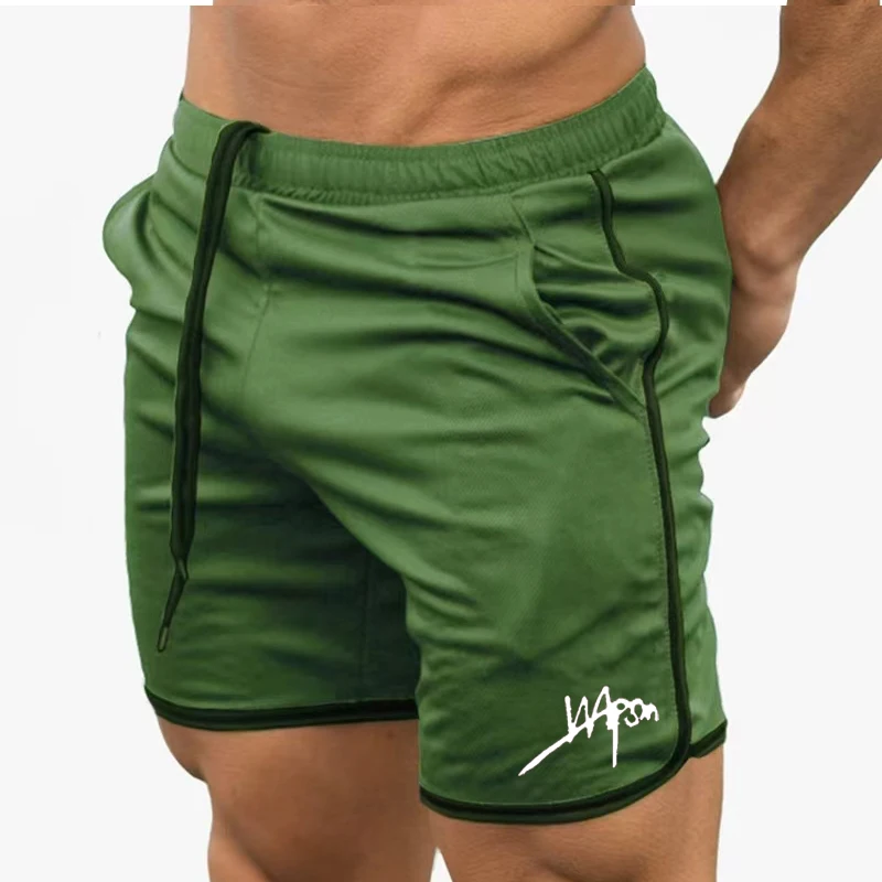 Pantalones cortos deportivos transpirables para correr, Shorts ajustados de secado rápido para entrenamiento, verano, 2024