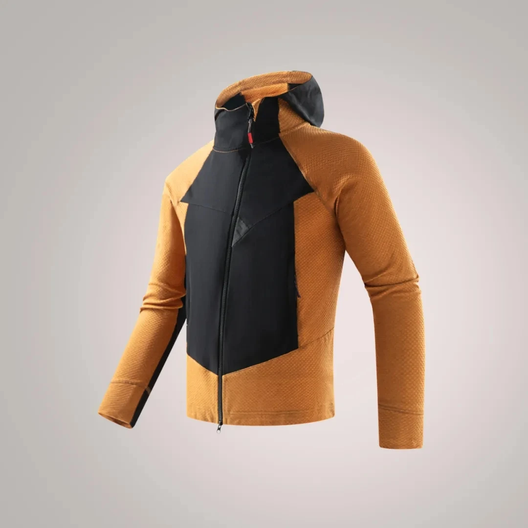

High-End Spring Outdoor Climbing Clothing Jaet Hooded Sports ex Youth Faion Urban Sle Long Sve Zipper Pure Color