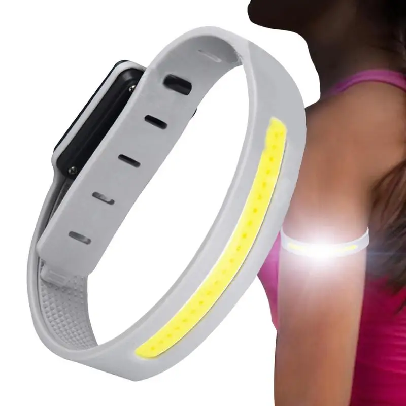 LED Bracelet Light Up Armband Sports Wristband Adjustable Buckle Design 350mAh Battery Single Key Switch For Wristband For Hand