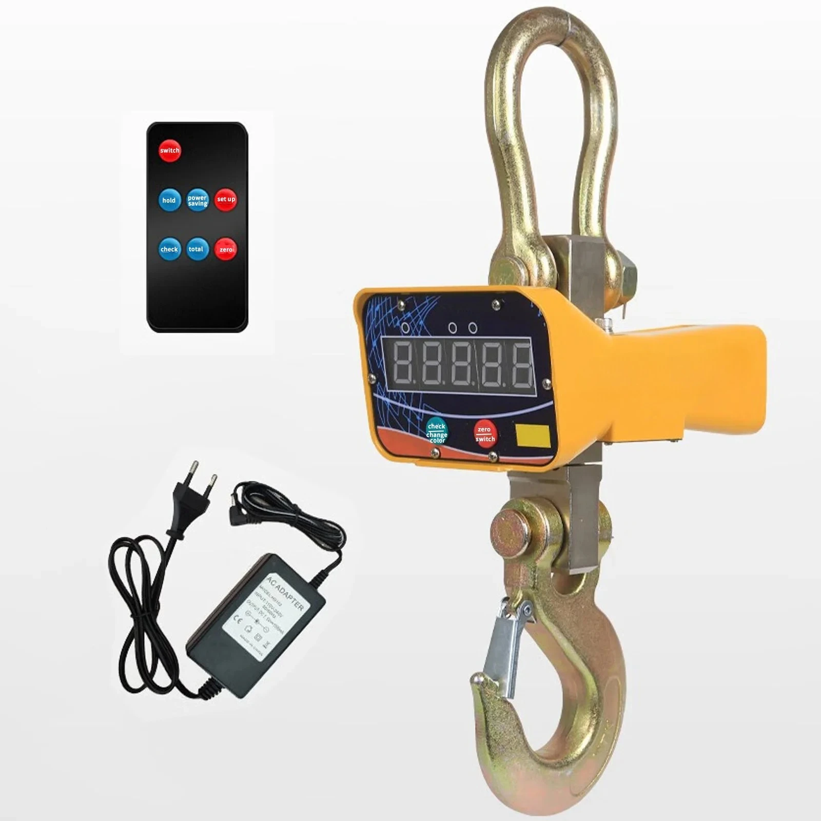 Hanging Scale Digital Crane Scale with Remote for Industrial Plants Wharfs Factory Construction 2T Industrial Heavy Duty