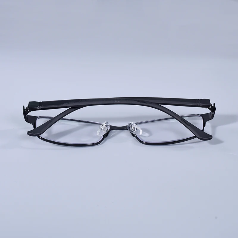 Edelstahl Lesebrille Männer Business Presbyopie Brille Männlich Anti Blau Licht Brillen Frühling Scharnier + 100 + 125 + 150 + 175 – Detail 4