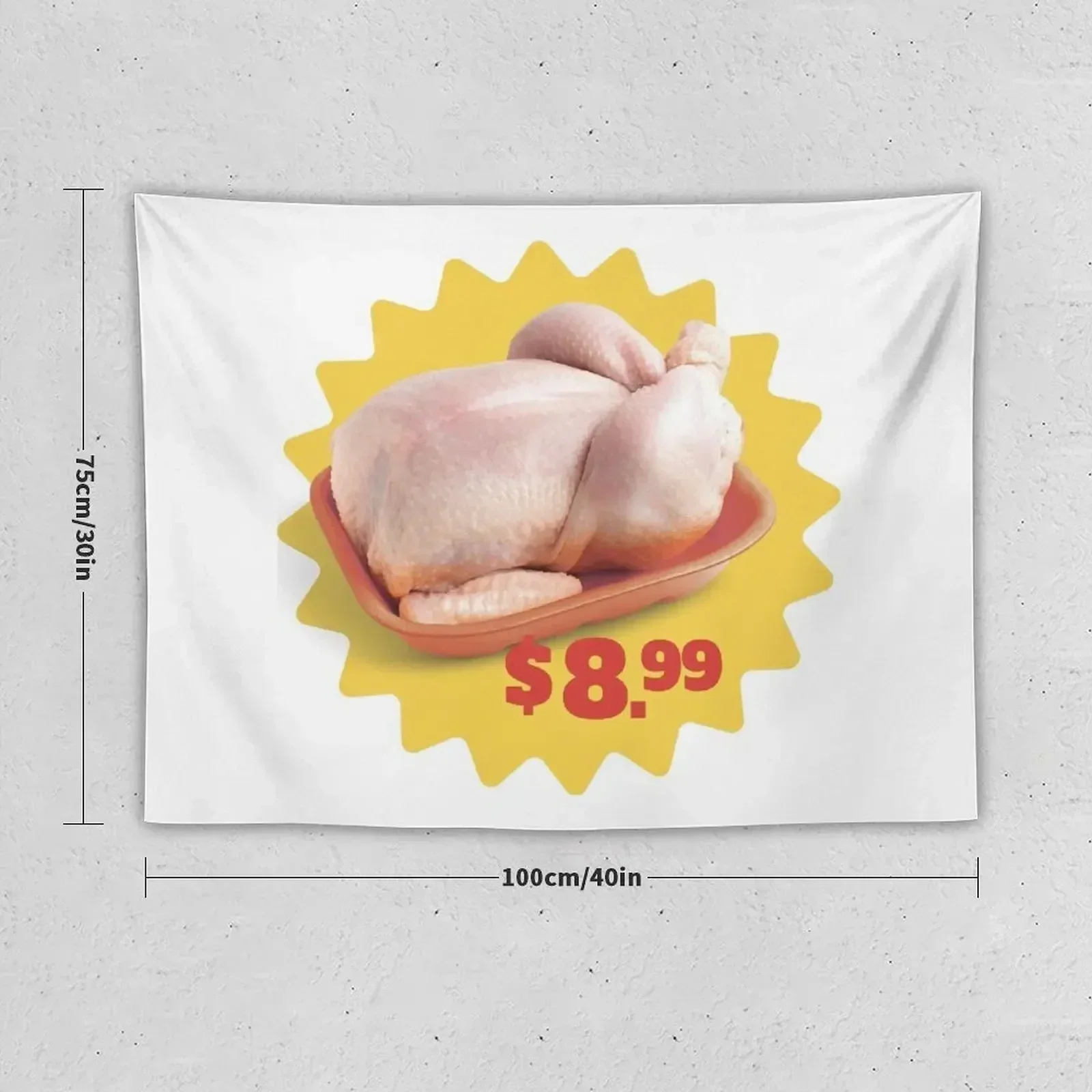 Chicken Supermarket Ads Tapestry Anime Decor Decoration Home Wall Hanging Wall Tapestry