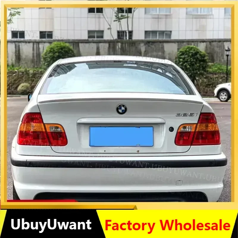 For E46 Spoiler 1998-2006 BMW E46 BMW 3 Series 318i 320i 325i 328i ABS Car Rear Wing Spoiler CAR Rear Wing Color Rear Spoiler