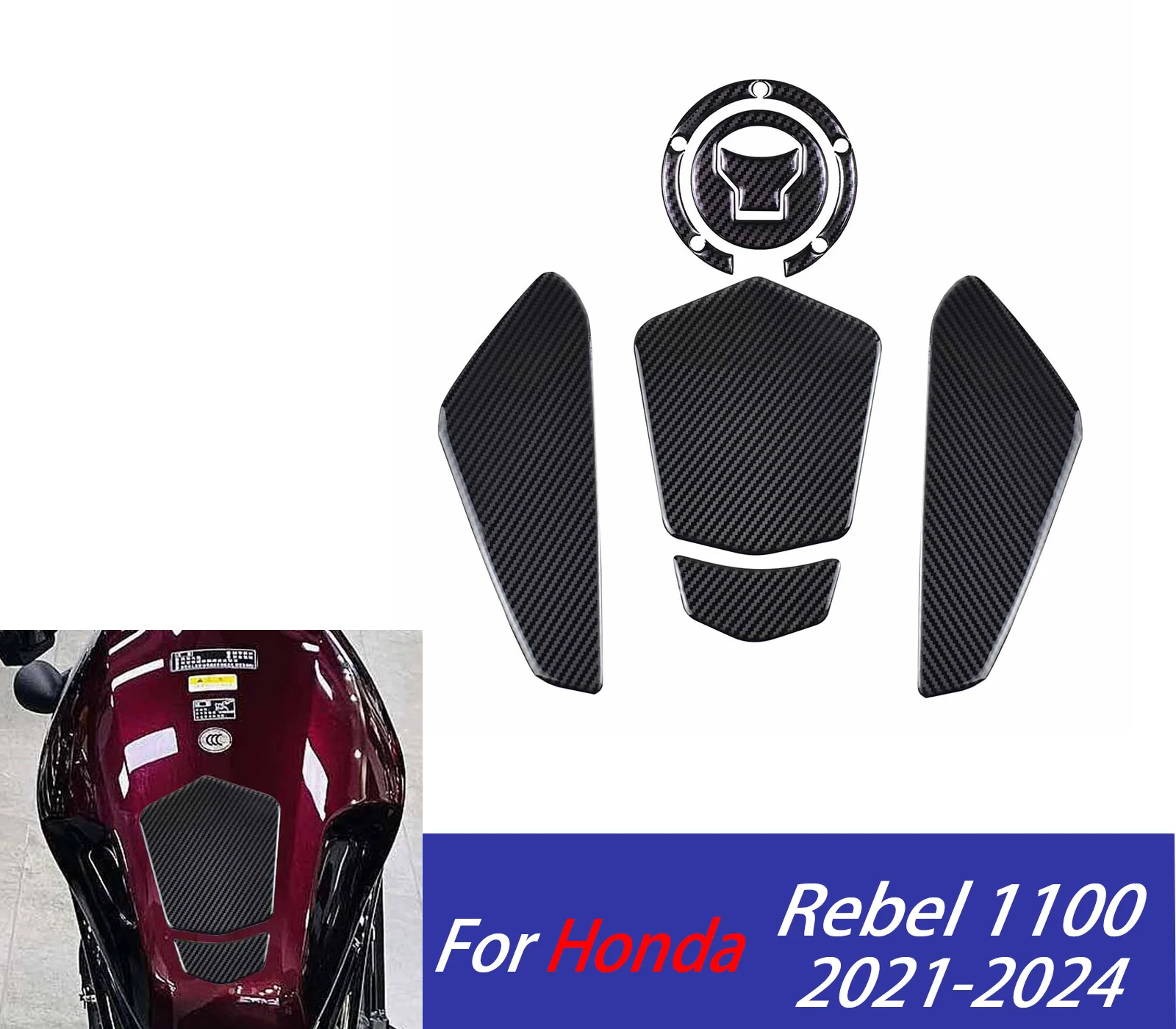 

Накладки на бак (тракшн-пады) для Honda Rebel CM CMX 1100 2021-2025, наклейки на мотоцикл
