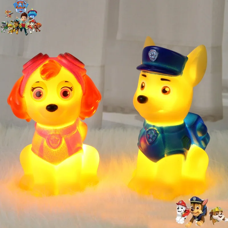 

Kawaii Paw Patrol Skye Cute Chase Night Light for Students Study Atmosphere Light Decoration for Parents Accompanying Table Lamp