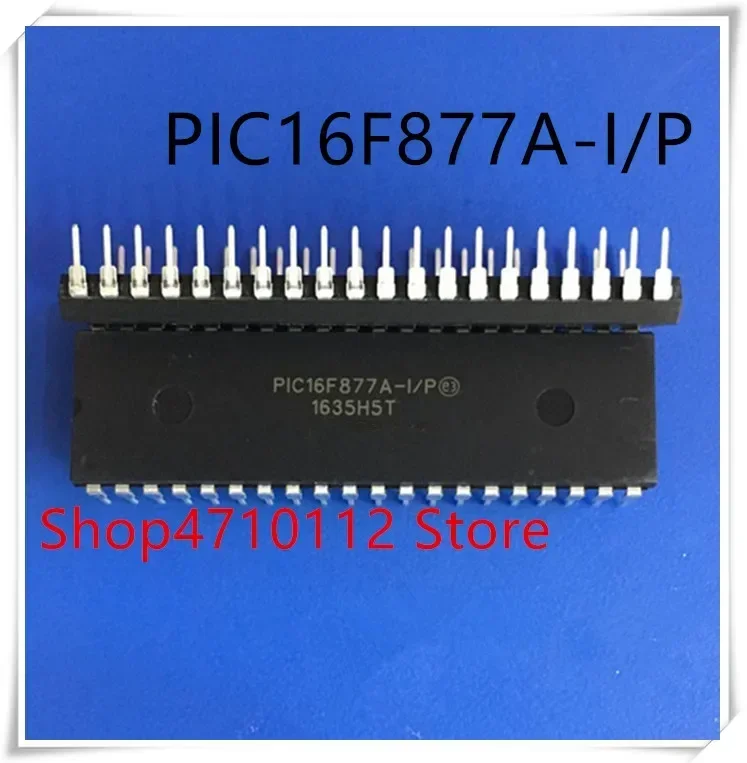 NEW 5PCS/LOT PIC16F877A-I/P PIC16F877A PIC16F877 16F877A-I/P DIP-40 IC