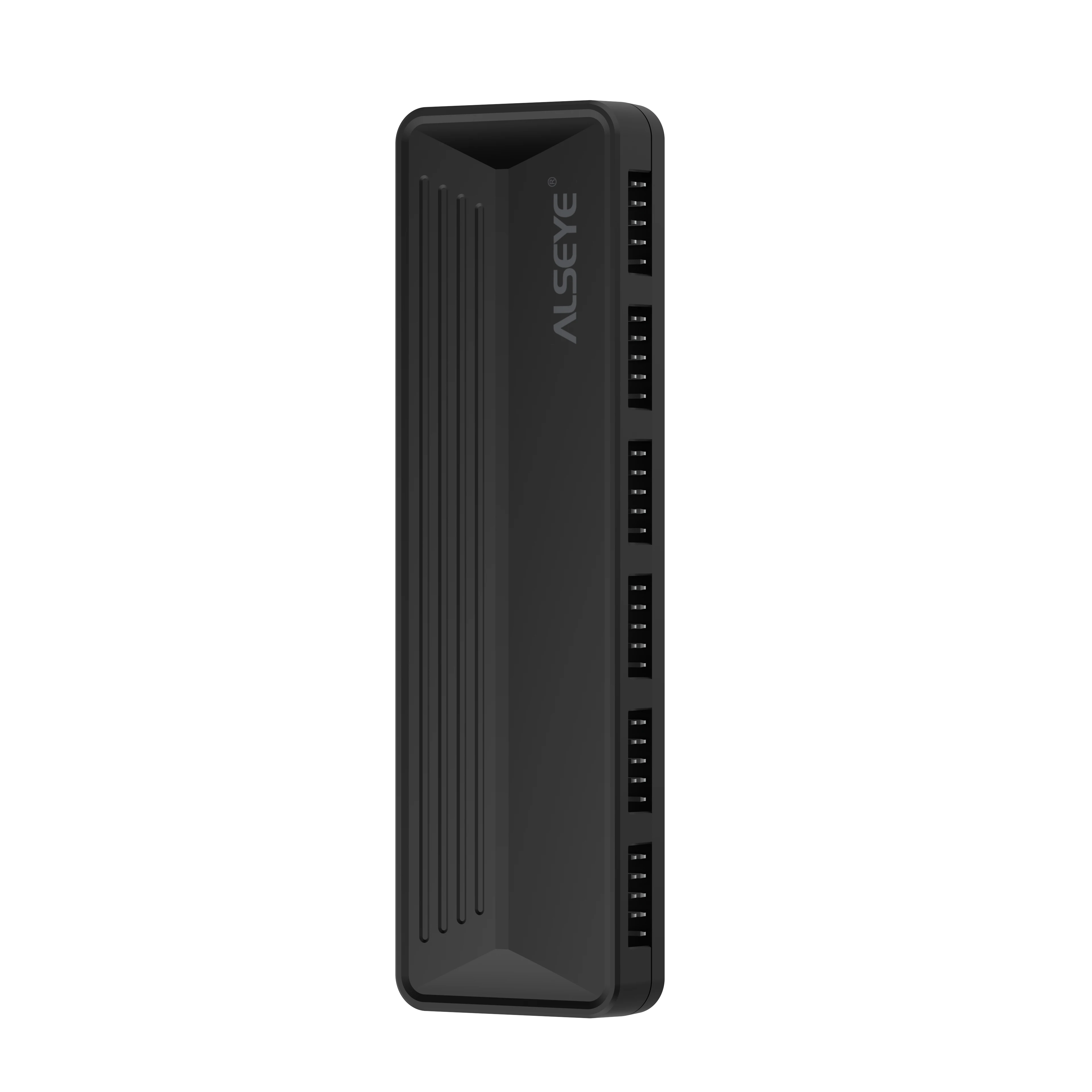 ALSEYE U-HUB 9-pin Hub 6-port USB 2.0 Independent SATA Power Supply 4-pin to 9-pin Compatible Design