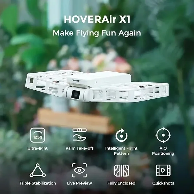 Hover Air X1 CameraX1 HOVERAir x1 Flying Drone Camera live Preview Selfie anti-shake HD Revolutionary Flying outdoor travel