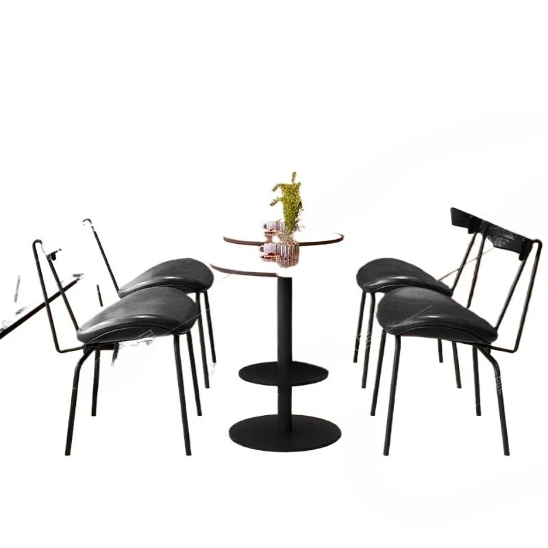 Cafe table and chair combination, coffee shop sofa, milk tea shop bar booth sofa