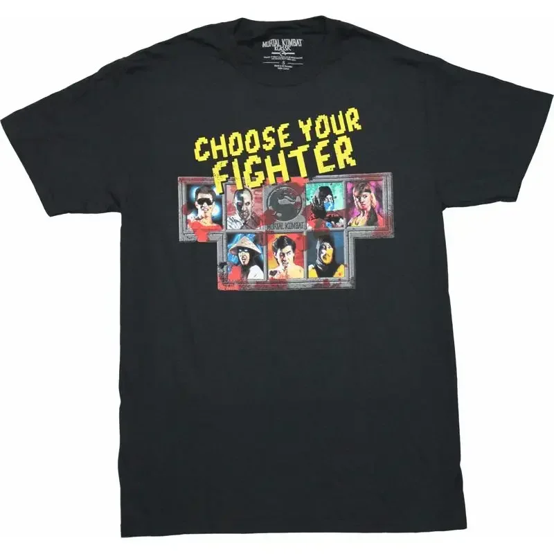 Mortal Kombat New Adult T Shirt Character Select Screen