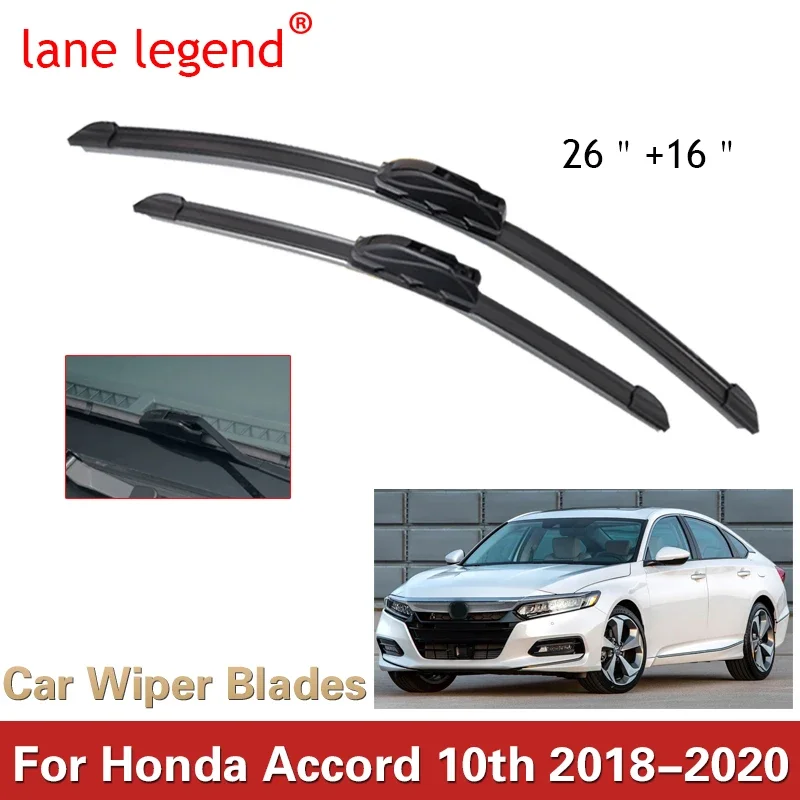 

for Honda Accord 10 X 2018 2019 2020 MK10 10th Gen Car Wiper Blades Front Window Windscreen Windshield Wipers Car Accessories