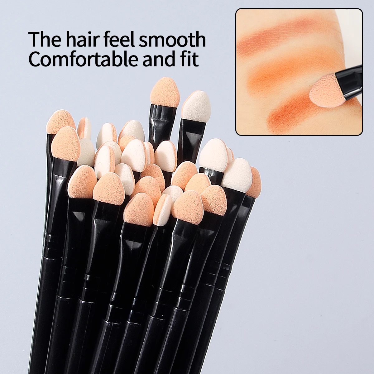 6/10/15PCS 슈퍼 소프트 스펀지 아이섀도 브러쉬 세트, 양면 블렌딩 브러쉬, 어플리케이터 브러쉬, 다목적 미용 도구