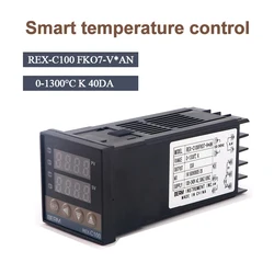 REX-C100 Digital PID Temperature Controller Thermostat SSR output Max.40A SSR Relay K Thermocouple Probe High Quality