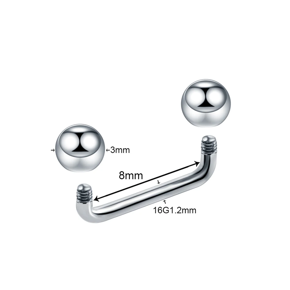 1PC G23 Titanium Dermal Skin Diver Stable Surface Piercing Barbells 16G&14G Crystal Micro Dermal Anchor Piercing Body Jewelry